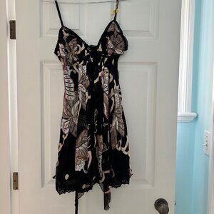 100% Silk butterfly cocktail dress